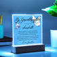 To My Granddaughter Butterfly Acrylic Plaque Heartfelt Gift from Grandma, Gifts for Granddaughter Night Light Unique Granddaughter Gifts