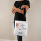 Sister in Christ Personalized Tote Bag for Christian Women, Flower Tote Bag Gifts for Christians Custom Canvas Bag Faith Gifts Christian Tote Bag