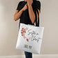Sister in Christ Personalized Tote Bag for Christian Women, Flower Tote Bag Gifts for Christians Custom Canvas Bag Faith Gifts Christian Tote Bag